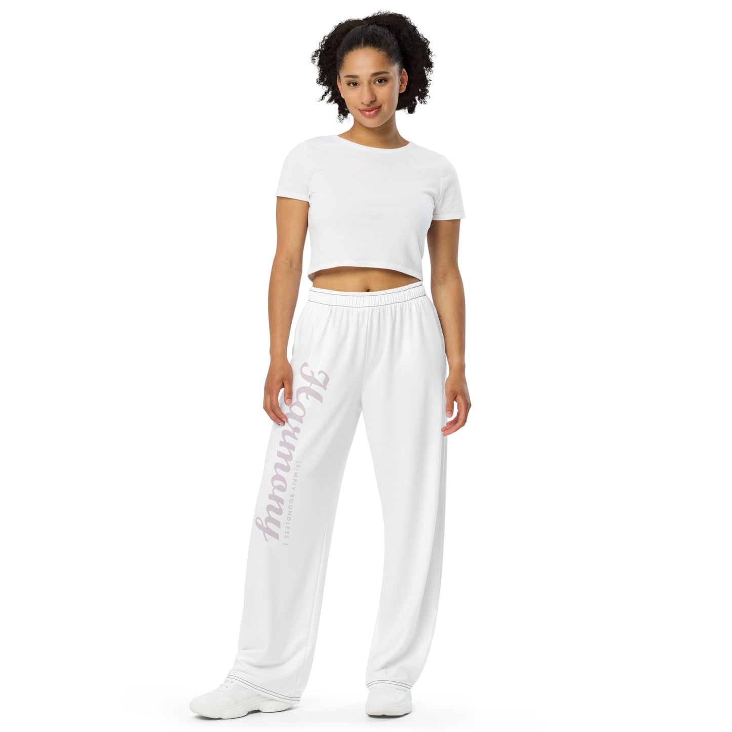 All-over print unisex wide-leg pants